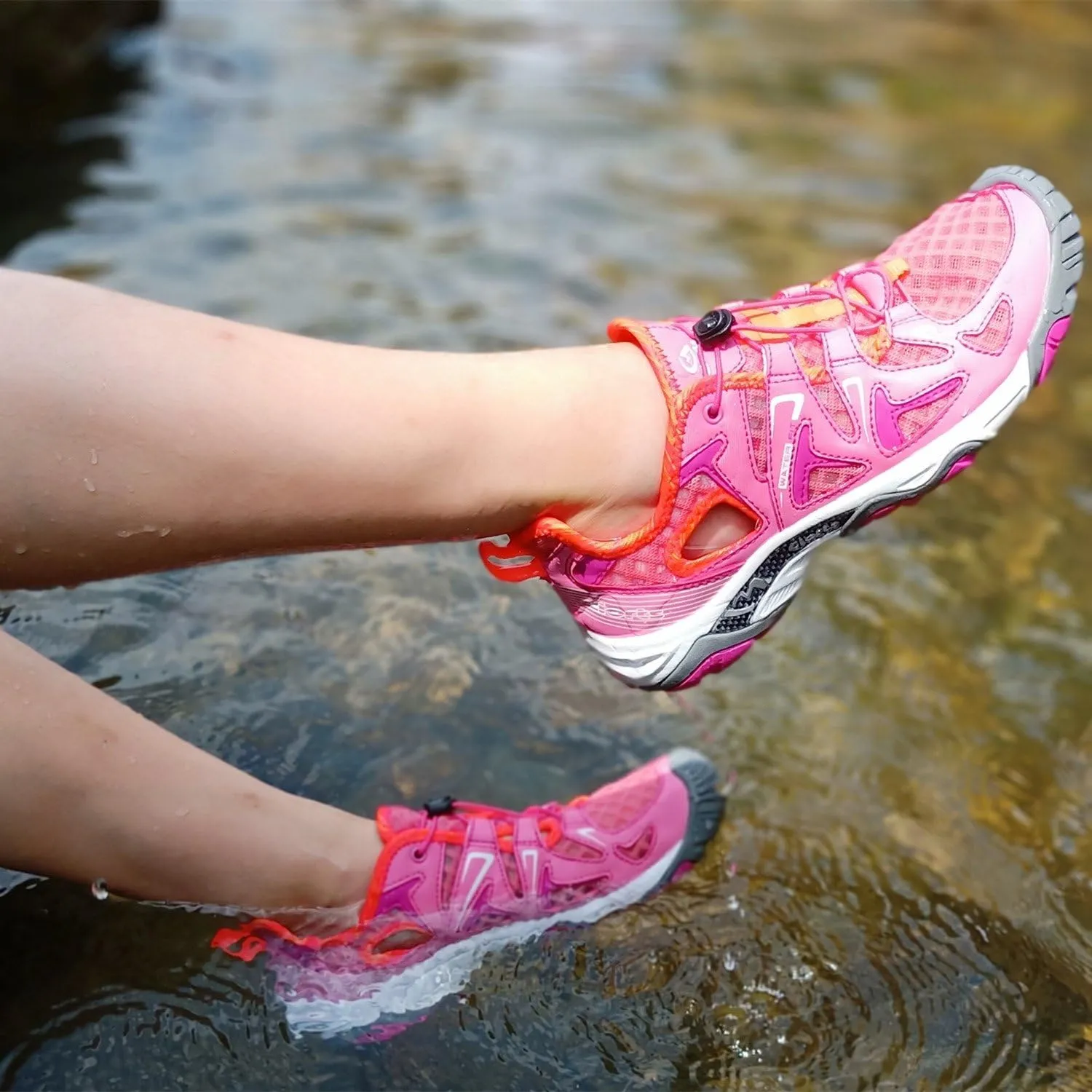 Clorts Women's Water Shoe Athletic Lightweight Kayaking Hiking Walking Sneaker 3H027