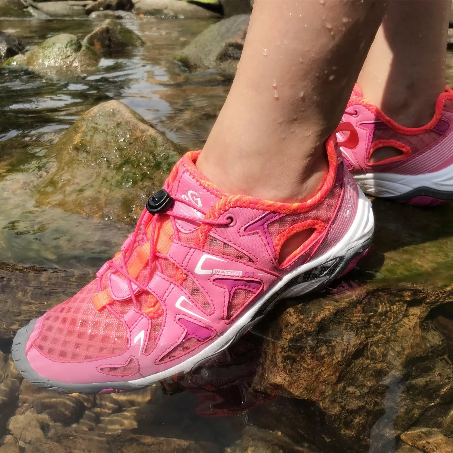 Clorts Women's Water Shoe Athletic Lightweight Kayaking Hiking Walking Sneaker 3H027